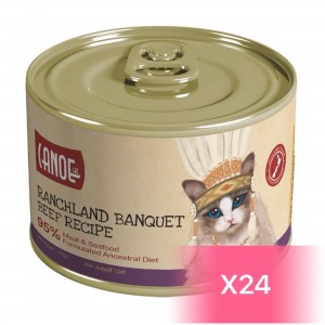 Canoe Canned Cat Food - Beef Recipe 175g (24 Cans)
