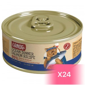 Canoe Canned Cat Food - Salmon Recipe 90g (24 Cans)
