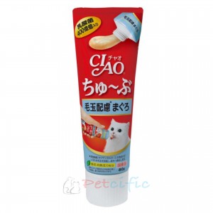 CIAO CHURU Tuna Soft Tube(Hairball control+40B Lactobacillus) 80g CS-154