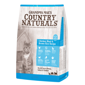 Grandma Mae's Country Naturals All Life Stages Cat Dry Food - Chicken & Brown Rice Recipe 12lbs