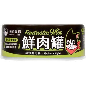 DogCatStar Canned Cat Food - Venison 80g