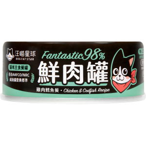 DogCatStar Canned Cat Food - Cod & Chicken 80g