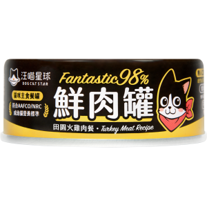 DogCatStar Canned Cat Food - Turkey 80g