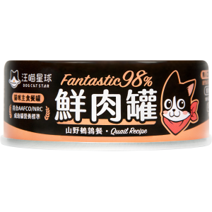 DogCatStar Canned Cat Food - Quail 80g
