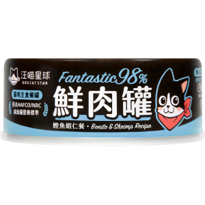 DogCatStar Canned Cat Food - Bonito & Chicken & Prawn 80g