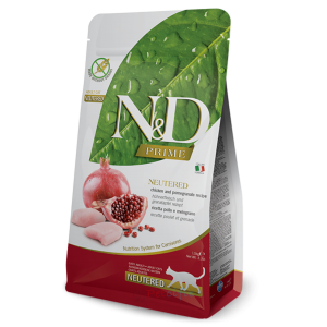 Farmina N&D Grain Free Adult Cat Dry Food - Chicken and Pomegranate(Neutered) 5kg