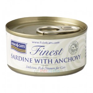 Fish4Cats Canned Cat Food - Sardine with Anchovy 70g