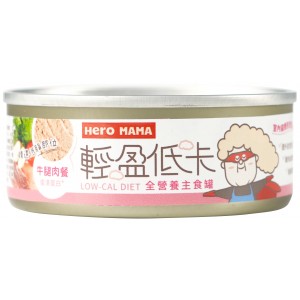 HeroMAMA Canned Cat Food - Beef & Chicken(Low Fat) 80g