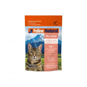 Feline Natural Wet Cat Food - Lamb and King Salmon Feast (Pouch) 85g