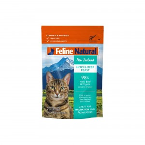 Feline Natural Wet Cat Food - Beef and Hoki Feast (Pouch) 85g