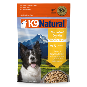 K9 Natural Freeze Dried All Life Stages Dog Food - Chicken Feast 500g