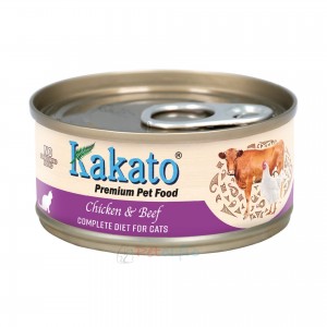 Kakato Cat Canned Food - Chicken & Beef(Complete Diet) 70g