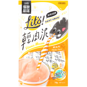 Litomon Cats Treats - Chicken with Vitamin C 4 x 10g