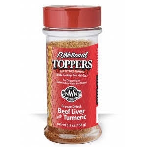 Northwest Naturals Freeze Dried Cats & Dogs Functional Toppers - Beef Liver with Turmeric 5.5oz