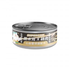 nu4pet Canned Cat Food - Black Fungus & Chicken(Low Fat) 80g