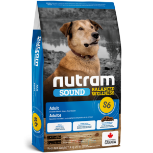 S6 Nutram Sound Balanced Wellness® Adult Natural Dog Food (Chicken and Brown Rice Recipe) 11.4kg