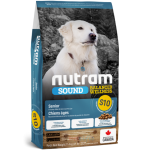 S10 Nutram Sound Balanced Wellness® Senior Dog Food (Chicken  and Rolled Oats Recipe) 11.4kg