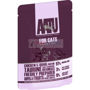 AATU Wet Cat Food - Chicken & Quail 85g (10 Pouches)