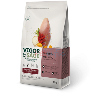 Vigor & Sage Grain Free Puppy Food - Wolfberry Well-Being 12kg