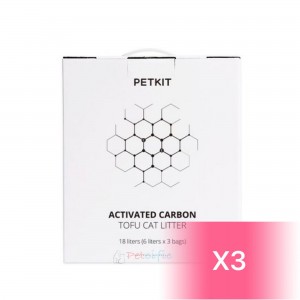 Petkit Pura Cat Activated Carbon Tofu Cat Litter 18L (3 Boxes)