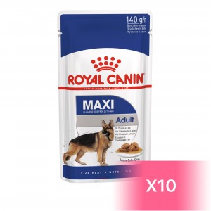 Royal Canin Adult Dog Pouch - Maxi Adult 140g (10 Pouches)