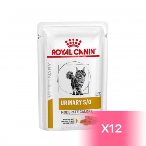 Royal Canin Veterinary Diet Feline Pouch - Urinary S/O Moderate Calorie UMC34 85g (12 Pouches)