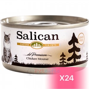 Salican Canned Cat Food - Chicken Mousse 85g (24 Cans)