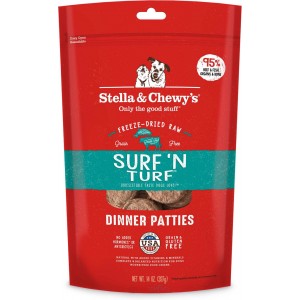 Stella & Chewy's Freeze Dried Adult Dog Food - Surf 'N Turf 50oz (2 Bags x 25oz)