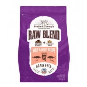 Stella & Chewy's Raw Blend Kibble Grain Free All Life Stages Cat Dry Food - Wild Caught Recipe 5lbs