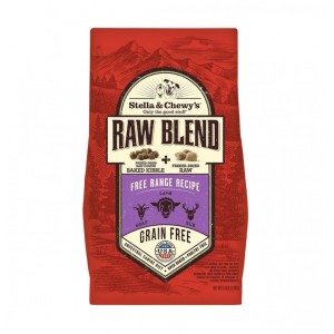 Stella & Chewy's Raw Blend Kibble Grain Free All Life Stages Dog Dry Food - Free Range Recipe 3.5lbs