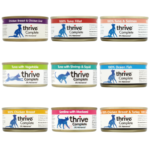 Thrive Adult Cat Canned Food 75g 9 Flavours x 1 Can (9 Cans Set)
