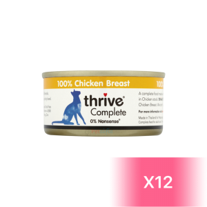 Thrive Canned Cat Food - Chicken Breast 75g (12 Cans)