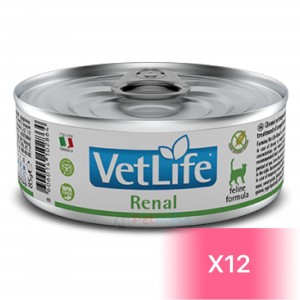 Vet Life Veterinary Diet Feline Canned Food - Renal 85g (12 Cans)