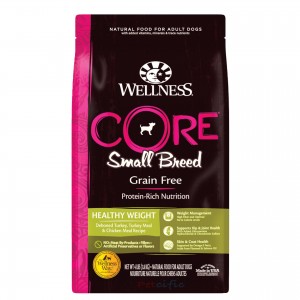 Wellness Core Grain Free Small Breed Adult Dog Dry Food - Healthy Weight 4lbs