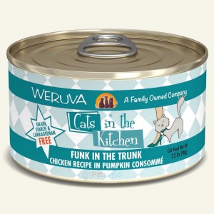 WeRuVa Cats In The Kitchen Canned Cat Food - Chicken Recipe in Pumpkin(Funk in the Trunk) 90g