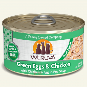 WeRuVa Canned Cat Food - Chicken & Egg in Pea Soup(Green Eggs & Chicken) 85g