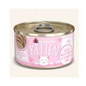 WeRuVa Kitten Canned Food - Chicken Breast Formula in a Hydrating Purée 85g