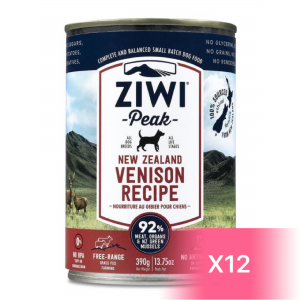 ZiwiPeak Canned Dog Food - Venison 390g (12 Cans)