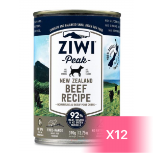 ZiwiPeak Canned Dog Food - Beef 390g (12 Cans)