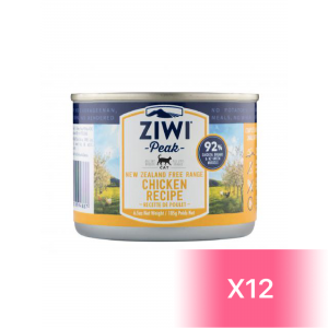 ZiwiPeak Canned Cat Food - Free-Range Chicken 185g (12Cans)