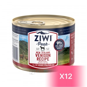 ZiwiPeak Canned Dog Food - Venison 170g (12 Cans)