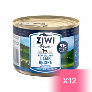 ZiwiPeak Canned Dog Food - Lamb 170g (12 Cans)